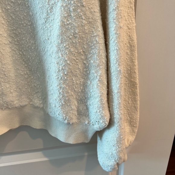 Free People Womens Found My Friend Pullover Sweater Cream - Picture 5 of 16